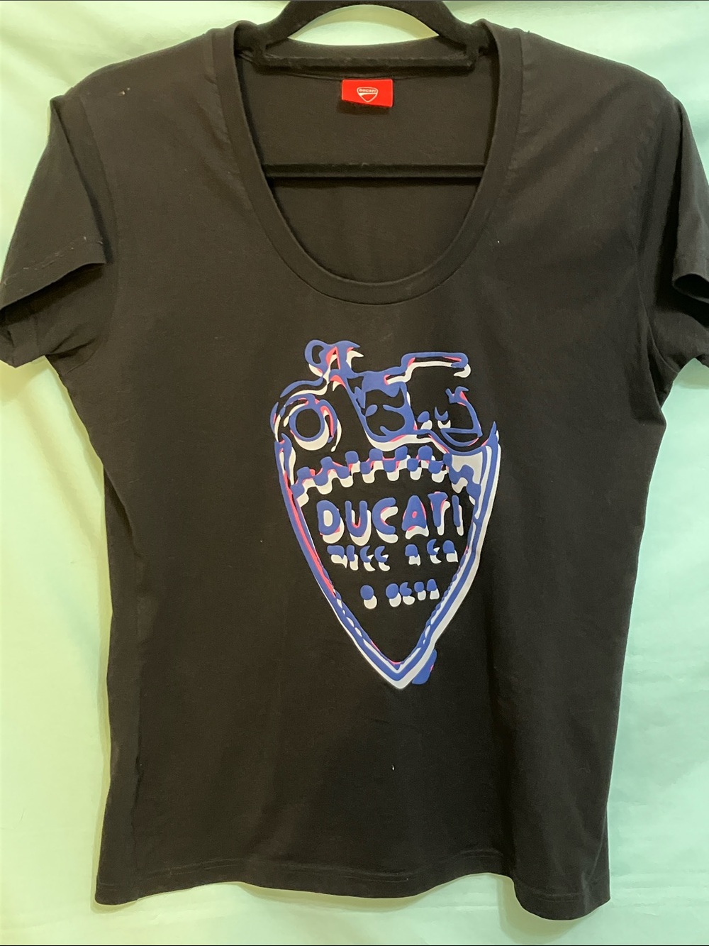 Ducati Women's Black Short Sleeve Graphic Tee